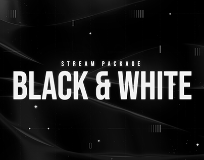 Black & White | Animated Twitch Overlay Package