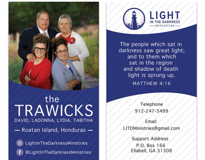 Light in the Darkness Prayer Card