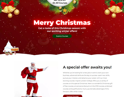 Merry Christmas WordPress Website Design