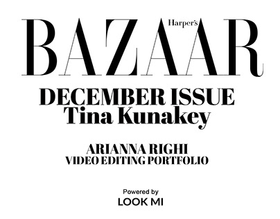2021 Harper's Bazaar DECEMBER ISSUE (Tina Kunakey)