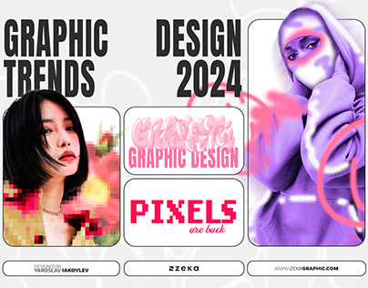 Project thumbnail - 12 Graphic Design Trends 2024 Poster Design Series