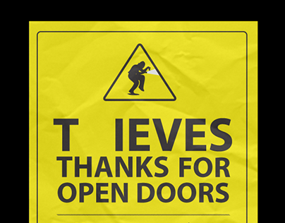 Thieves thanks for open doors /social campaign/