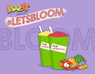 Boost #Letsbloom campaign Poster (Assignment project)