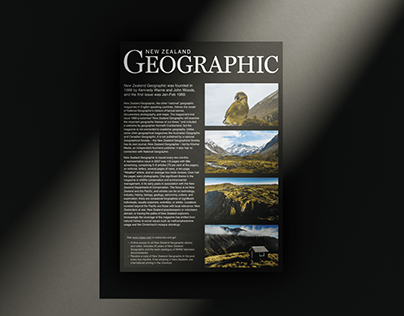New Zealand Geographic Website Redesign