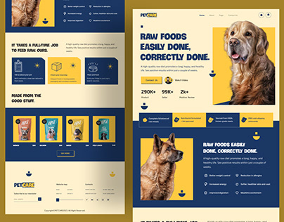 Pet Website Projects | Photos, videos, logos, illustrations and branding on  Behance