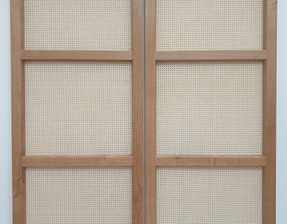 Project thumbnail - oak and cane doors
