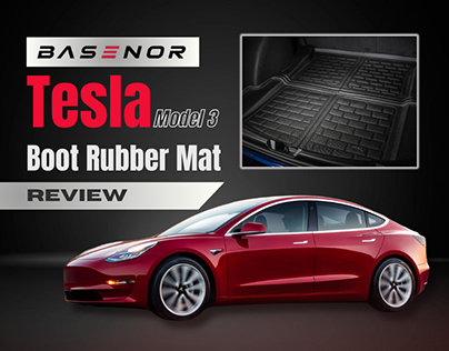 BASENOR Tesla Model 3 Boot Rubber Mat (Review Video)