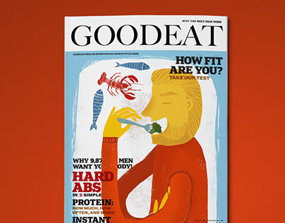 Editorial illustration cover for magazine