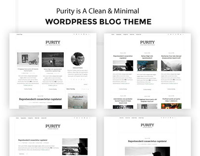 Purity - Clean & Minimal Blog WordPress Theme