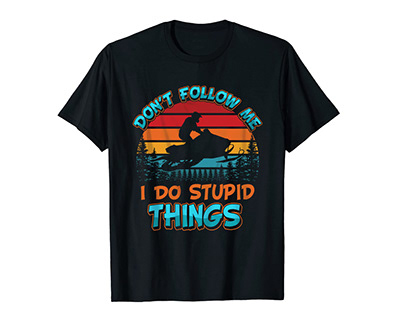 Snowmobile T shirt Design