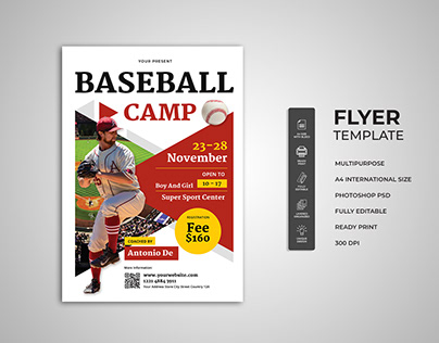 Baseball Camp Flyer