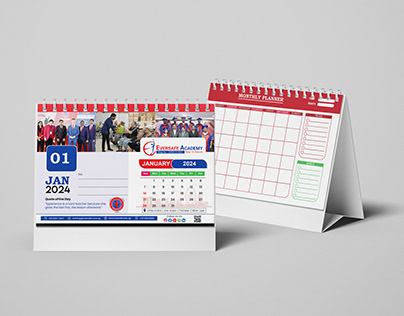 Desktop Calendar | Front and Back
