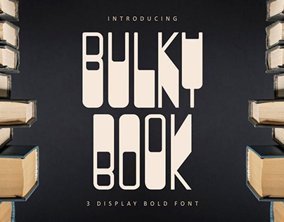 BULKY BOOK - 3 Display Bold Font