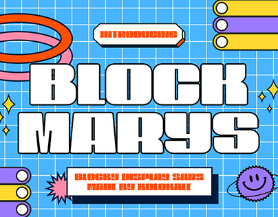 Block Marys Display Font