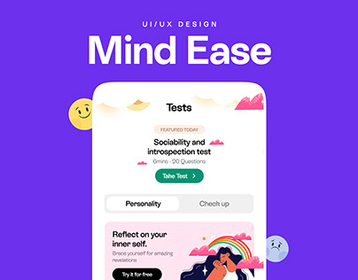 Mind Ease UI/UX: Online Therapy Mobile App