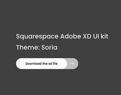 Squarespace Soria Theme Adobe XD UI Kit