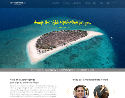 Vacation Website Redesign