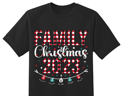 Family Christmas 2023 t-shirt design