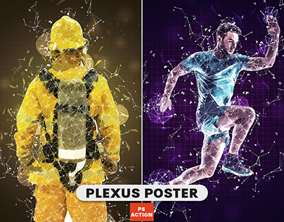 Plexus Poster Photoshop Action