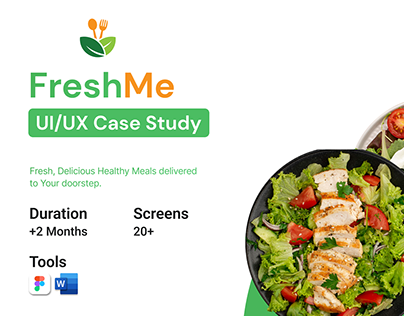 FreshMe | Healthy Food Delivery App UX/UI Case Study