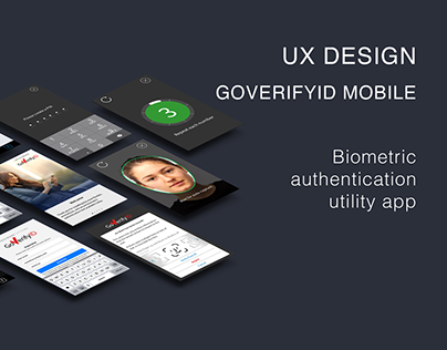 UI/UX Biometric authentication app