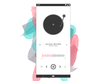 Music player mobile app - XDdailychallenge (Day 1-4)