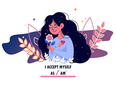 Self-love illustration