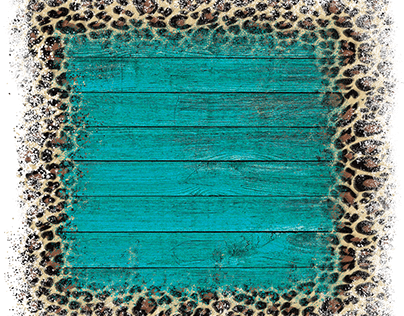 rustic wood leopard