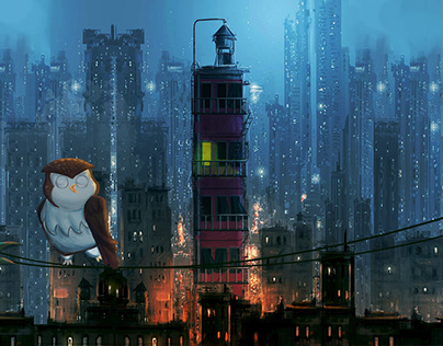 Owl in city - 2018