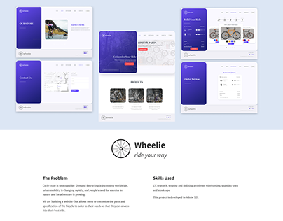 Wheelie: A UXUI project for customized bicycle order