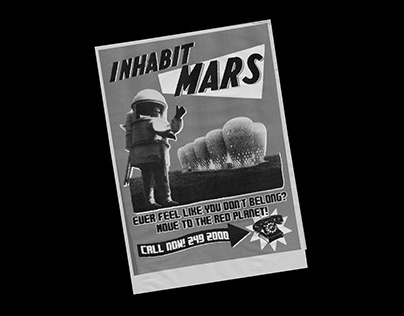 INHABIT MARS // Newspaper Ad