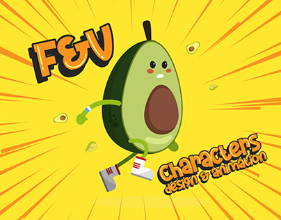 Fruits & Vegetables character design and animation