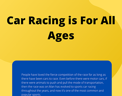 Car Racing is For All Ages