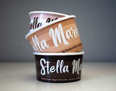 Coppette gelato per gelateria Stella Marina