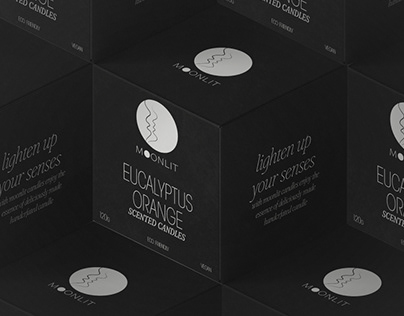 Projektin miniatyyri – Moonlit- Branding and Packaging Design
