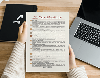 How to Read the Typical Food Label Poster