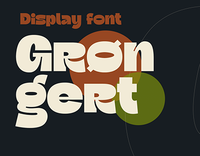 Grøngert – display font