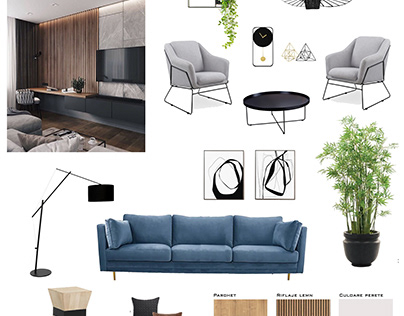 Livingroom Moodboard - Aether Design By Albu Oana