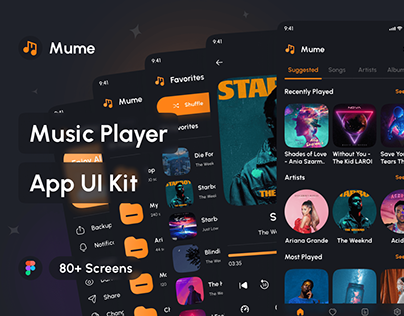 Mume - Music Player App UI Kit