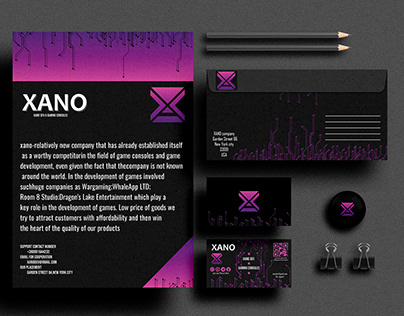 design for gamedev company xano