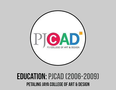 PJCAD - Diploma in Graphic Design (2006 - 2009)