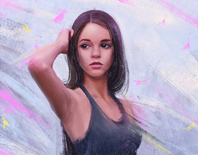 Painting of a girl