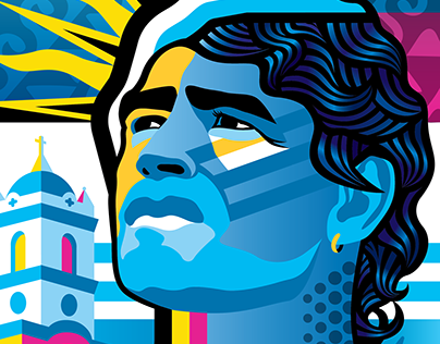 Maradona illustration - Tschutti Heftli submission 2017