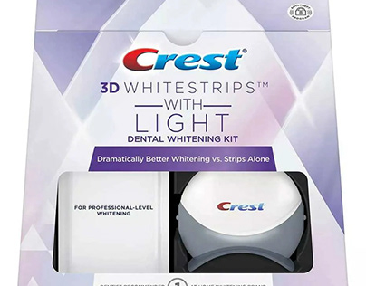Crest 3D White Strips With Light Teeth Whitening Kit