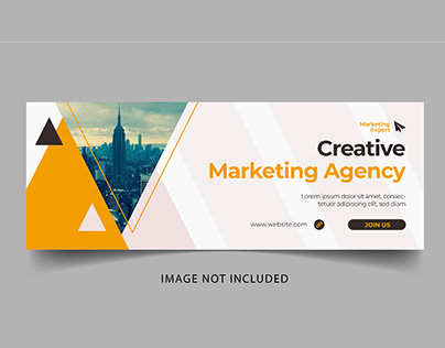 Creative Marketing Agency Facebook Cover template