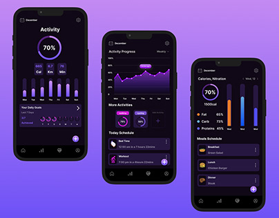 Fitness Tracker Ui app