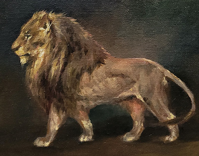 understanding the DEPTH, A quick lion oil sketch