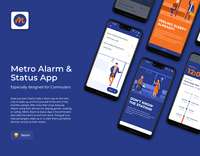 Metro Alarm & Status App