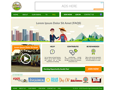 FarmOn Website Design