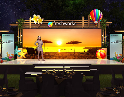Freshworks Partner Meet Gala stage - 2023